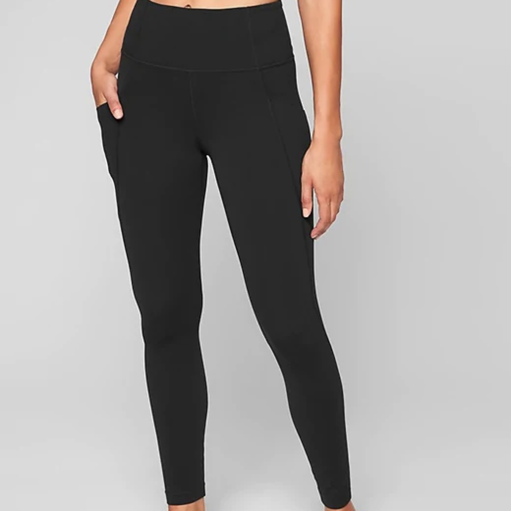 Athleta Salutation Stash Pocket Tight Black XS